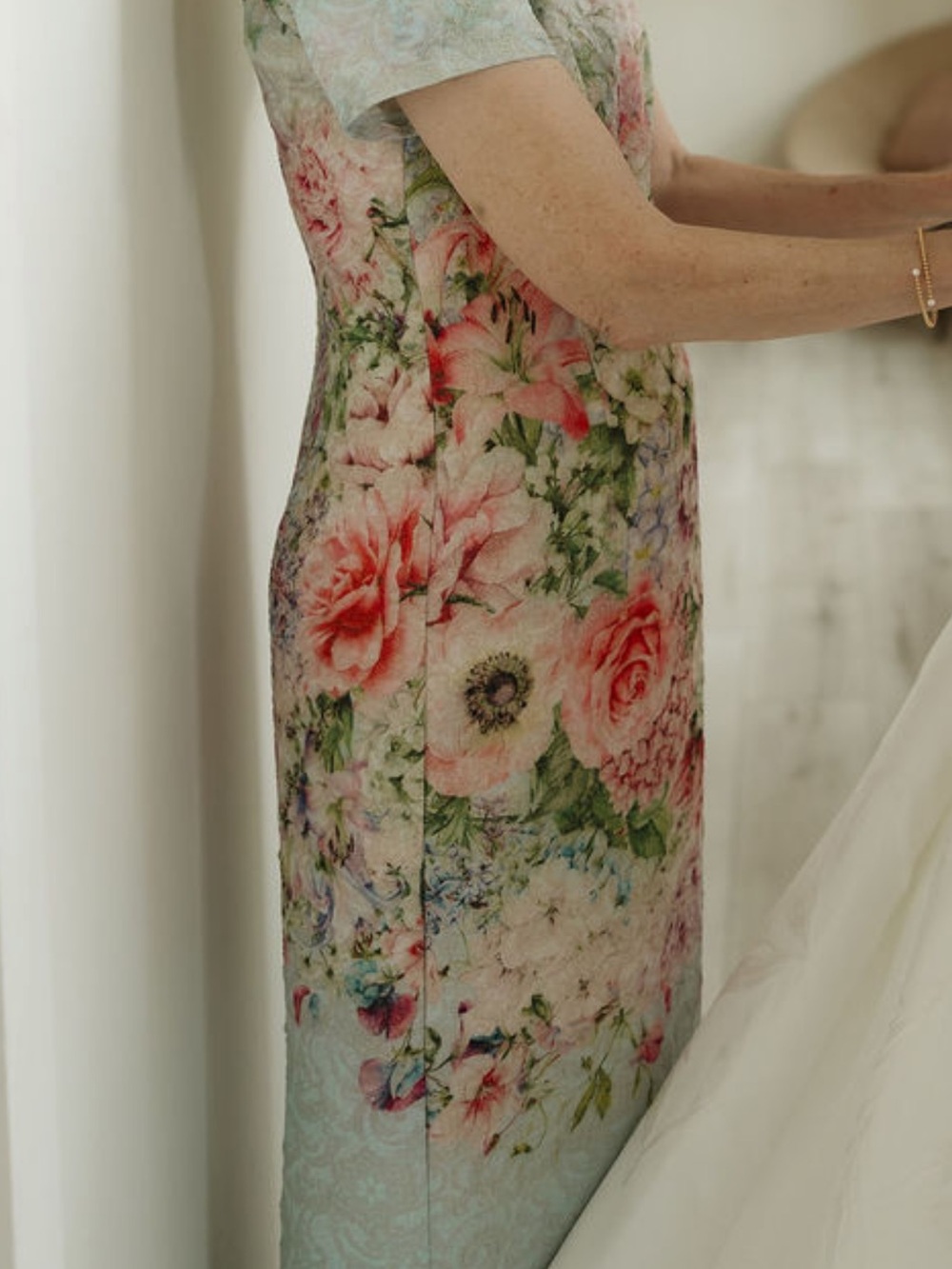 Mother of Bride Dress - Adrianna Papell Floral Print